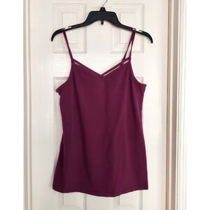 Torrid Cami Top Purple Strappy V-Neck Cotton Blend Plus Size 2